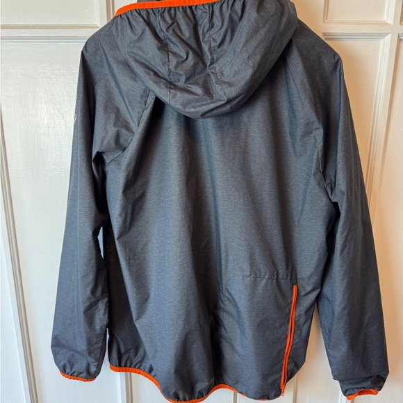 Men's Gray Jacket with Orange Accents - Picture 3 of 6